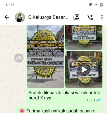 Pengiriman Papan Bunga Duka Penggaron Lor Genuk