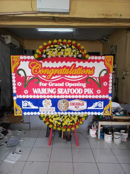 Papan Bunga Ucapan Selamat Penggaron Lor Genuk